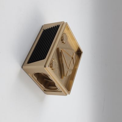 El CNC de encargo exacto parte piezas que trabajan a máquina de la creación de un prototipo rápida de cobre amarillo