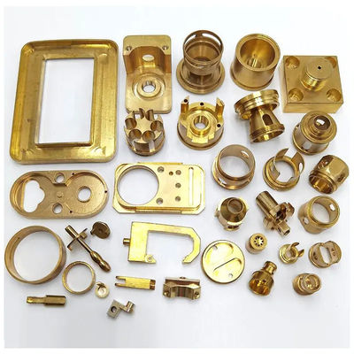 La dureza de cobre amarillo anodizada de las piezas del CNC que trabaja a máquina tornea piezas de torneado