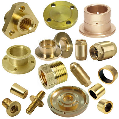 La dureza de cobre amarillo anodizada de las piezas del CNC que trabaja a máquina tornea piezas de torneado